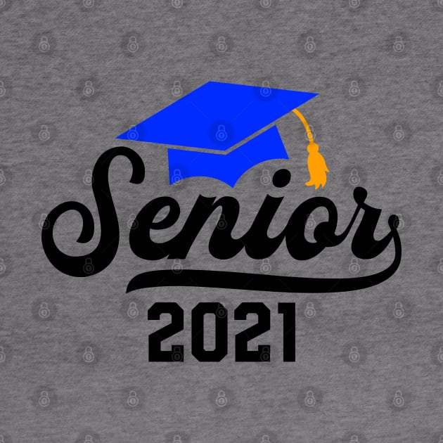 Senior 2021 Graduation T-Shirt by Hobbybox